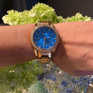 Rose Gold Fossil Watch